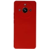 Mey İthalat®  Realme 11 Pro Kılıf Nano içi Kadife Silikon - Kırmızı