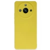 Mey İthalat®  Realme 11 Pro Kılıf Nano içi Kadife Silikon - Sarı