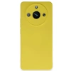 Mey İthalat®  Realme 11 Pro Kılıf Nano içi Kadife Silikon - Sarı