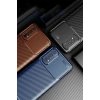 Mey İthalat®  Realme 7 Kılıf Auto Focus Karbon Kapak - Siyah