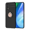 Mey İthalat®  Realme 7 Kılıf Range Yüzüklü Silikon - Siyah-Gold