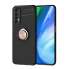 Mey İthalat®  Realme 7 Kılıf Range Yüzüklü Silikon - Siyah-Gold