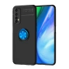 Mey İthalat®  Realme 7 Kılıf Range Yüzüklü Silikon - Siyah-Mavi