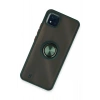 Mey İthalat®  Realme C11 2021 Kılıf Montreal Yüzüklü Silikon Kapak - Yeşil
