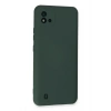 Mey İthalat®  Realme C11 2021 Kılıf Nano içi Kadife Silikon - Koyu Yeşil