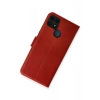 Mey İthalat®  Realme C25 Kılıf Trend S Plus Kapaklı Kılıf - Kırmızı