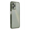 Mey İthalat®  Realme C35 Kılıf  Lensli Silikon - Yeşil
