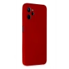 Mey İthalat®  Realme C35 Kılıf Nano içi Kadife Silikon - Kırmızı