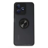 Mey İthalat®  Realme C53 Kılıf Montreal Yüzüklü Silikon Kapak - Siyah