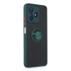 Mey İthalat®  Realme C53 Kılıf Montreal Yüzüklü Silikon Kapak - Yeşil