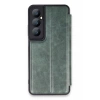 Mey İthalat®  Realme C65 Kılıf Flip Cover - Koyu Yeşil