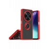 Mey İthalat®  Realme C75 4G Kılıf Montreal Yüzüklü Silikon Kapak - Kırmızı