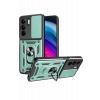 Mey İthalat®  Realme C75 4G Kılıf Pars Lens Yüzüklü Silikon - Yeşil
