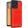 Mey İthalat®  Realme Note 50 4G Kılıf Aras Deri Kapak - Kırmızı