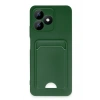 Mey İthalat®  Realme Note 50 4G Kılıf Kelvin Kartvizitli Silikon - Koyu Yeşil