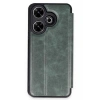 Mey İthalat®   Redmi 13 4G Kılıf Flip Cover - Koyu Yeşil