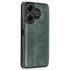 Mey İthalat®   Redmi 13 4G Kılıf Flip Cover - Koyu Yeşil