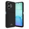 Mey İthalat®   Redmi 13 4G Kılıf Kelvin Kartvizitli Silikon - Siyah