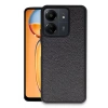 Mey İthalat®   Redmi 13C Kılıf Aras Deri Kapak - Siyah