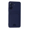 Mey İthalat®   Redmi 13C Kılıf Kelvin Kartvizitli Silikon - Lacivert