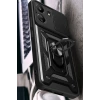 Mey İthalat®   Redmi 13C Kılıf Pars Lens Yüzüklü Silikon - Yeşil
