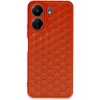 Mey İthalat®   Redmi 13C Kılıf Petek Silikon Kapak - Kırmızı