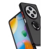 Mey İthalat®   Redmi 14C Kılıf Montreal Yüzüklü Silikon Kapak - Yeşil