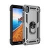 Mey İthalat®   Redmi 7A Kılıf Sofya Yüzüklü Silikon Kapak - Gümüş