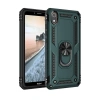 Mey İthalat®   Redmi 7A Kılıf Sofya Yüzüklü Silikon Kapak - Yeşil