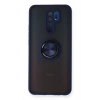 Mey İthalat®   Redmi 9 Kılıf Montreal Yüzüklü Silikon Kapak - Lacivert