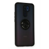 Mey İthalat®   Redmi 9 Kılıf Montreal Yüzüklü Silikon Kapak - Siyah