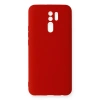 Mey İthalat®   Redmi 9 Kılıf Nano içi Kadife Silikon - Kırmızı