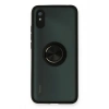 Mey İthalat®   Redmi 9A Kılıf Montreal Yüzüklü Silikon Kapak - Siyah