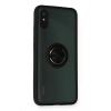 Mey İthalat®   Redmi 9A Kılıf Montreal Yüzüklü Silikon Kapak - Siyah