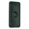 Mey İthalat®   Redmi 9A Kılıf Montreal Yüzüklü Silikon Kapak - Yeşil