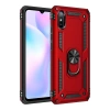 Mey İthalat®   Redmi 9A Kılıf Sofya Yüzüklü Silikon Kapak - Kırmızı