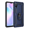 Mey İthalat®   Redmi 9A Kılıf Sofya Yüzüklü Silikon Kapak - Lacivert