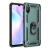 Mey İthalat®   Redmi 9A Kılıf Sofya Yüzüklü Silikon Kapak - Yeşil