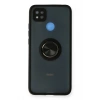 Mey İthalat®   Redmi 9C Kılıf Montreal Yüzüklü Silikon Kapak - Siyah