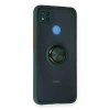 Mey İthalat®   Redmi 9C Kılıf Montreal Yüzüklü Silikon Kapak - Yeşil