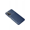 Mey İthalat®   Redmi 9T Kılıf Auto Focus Karbon Kapak - Lacivert