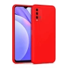 Mey İthalat®   Redmi 9T Kılıf Nano içi Kadife Silikon - Kırmızı