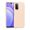 Mey İthalat®   Redmi 9T Kılıf Nano içi Kadife Silikon - Pudra