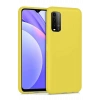 Mey İthalat®   Redmi 9T Kılıf Nano içi Kadife Silikon - Sarı