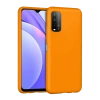 Mey İthalat®   Redmi 9T Kılıf Nano içi Kadife Silikon - Turuncu
