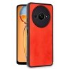 Mey İthalat®   Redmi A3 4G Kılıf Aras Deri Kapak - Kırmızı