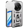 Mey İthalat®   Redmi A3 4G Kılıf Pars Lens Yüzüklü Silikon - Gümüş