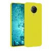 Mey İthalat®   Redmi K30 Pro Kılıf Nano içi Kadife Silikon - Sarı