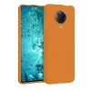 Mey İthalat®   Redmi K30 Pro Kılıf Nano içi Kadife Silikon - Turuncu