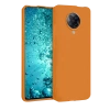 Mey İthalat®   Redmi K30 Pro Kılıf Nano içi Kadife Silikon - Turuncu